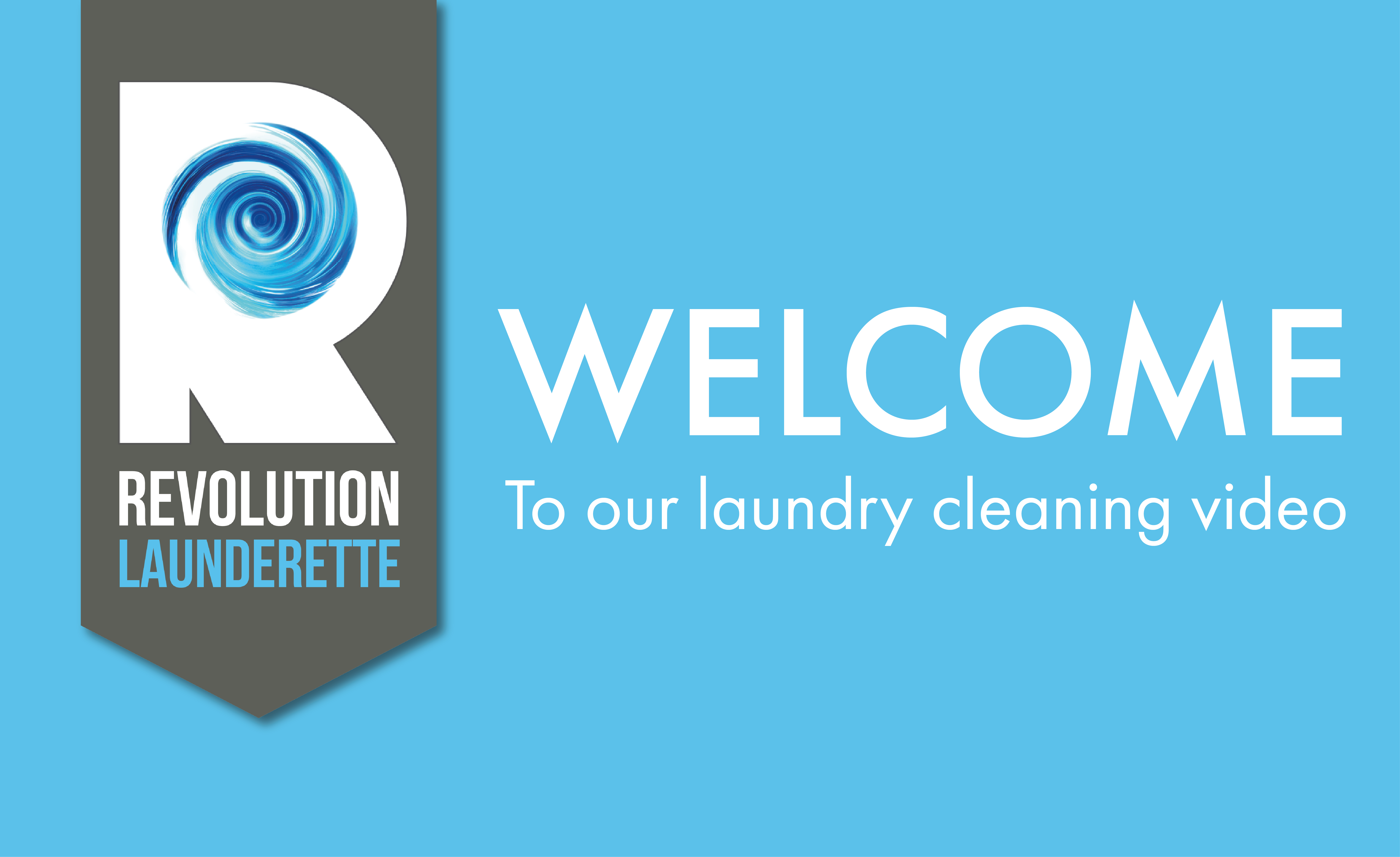 Laundry cleaning video opening slide